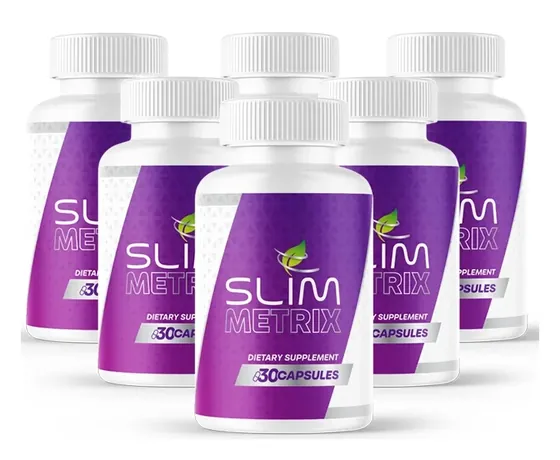 Six Slim Metrix bottles in two rows